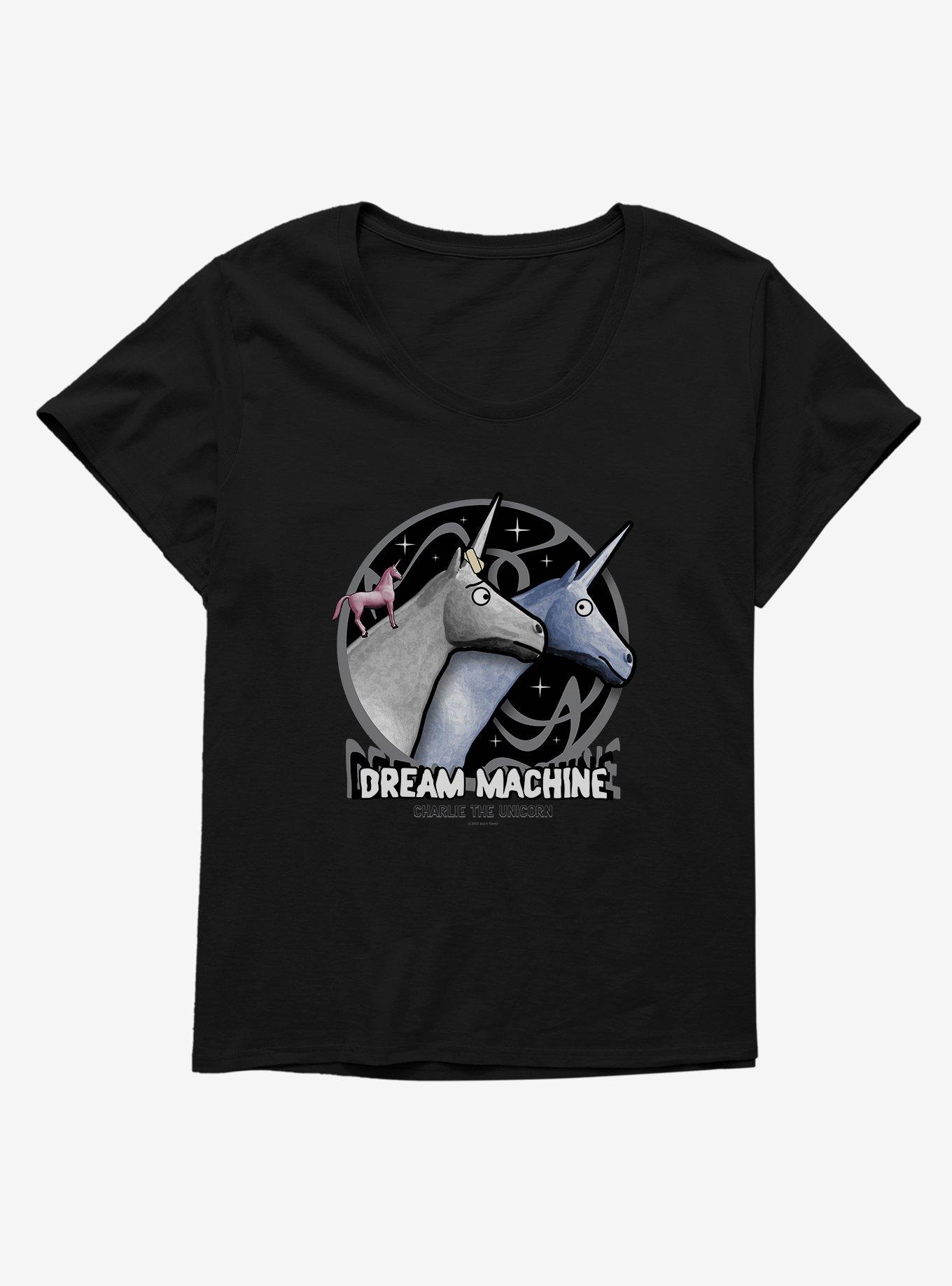 Charlie The Unicorn Dream Machine Girls T-Shirt Plus Size, , hi-res