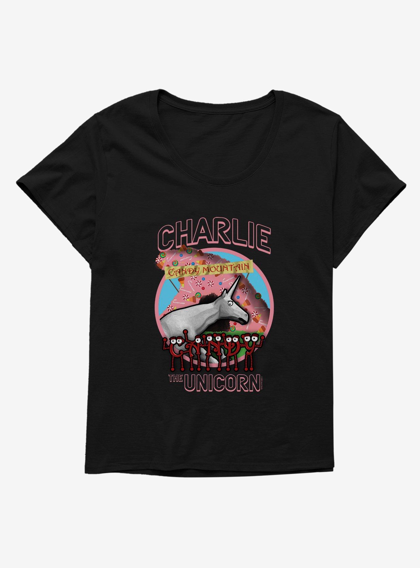 Charlie The Unicorn Candy Mountain Girls T-Shirt Plus Size, , hi-res