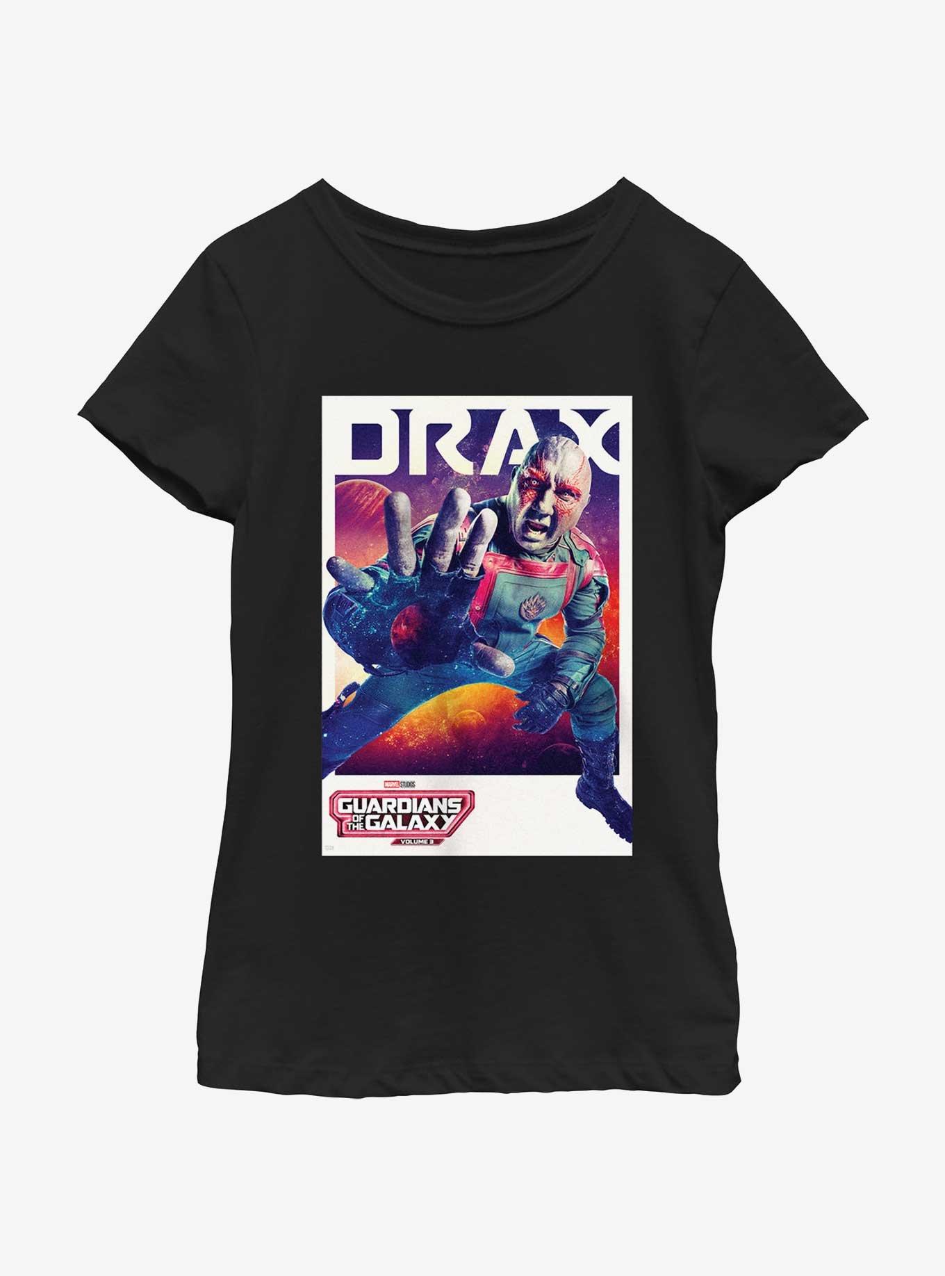 Guardians Of The Galaxy Vol. 3 Drax Poster Youth Girls T-Shirt, , hi-res