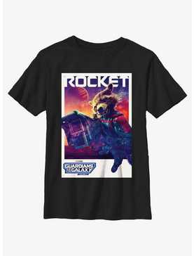 Guardians Of The Galaxy Vol. 3 Rocket Poster Youth T-Shirt, , hi-res