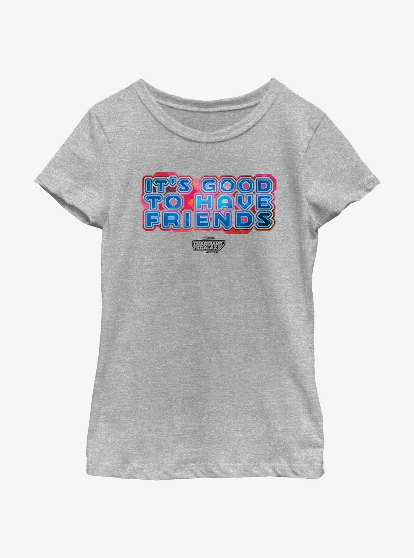 Guardians Of The Galaxy Vol. 3 Good To Have Friends Youth Girls T-Shirt, ATH HTR, hi-res