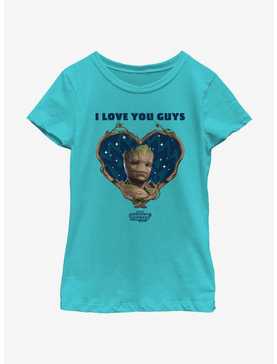 Guardians Of The Galaxy Vol. 3 I Love You Guys Groot Youth Girls T-Shirt, , hi-res