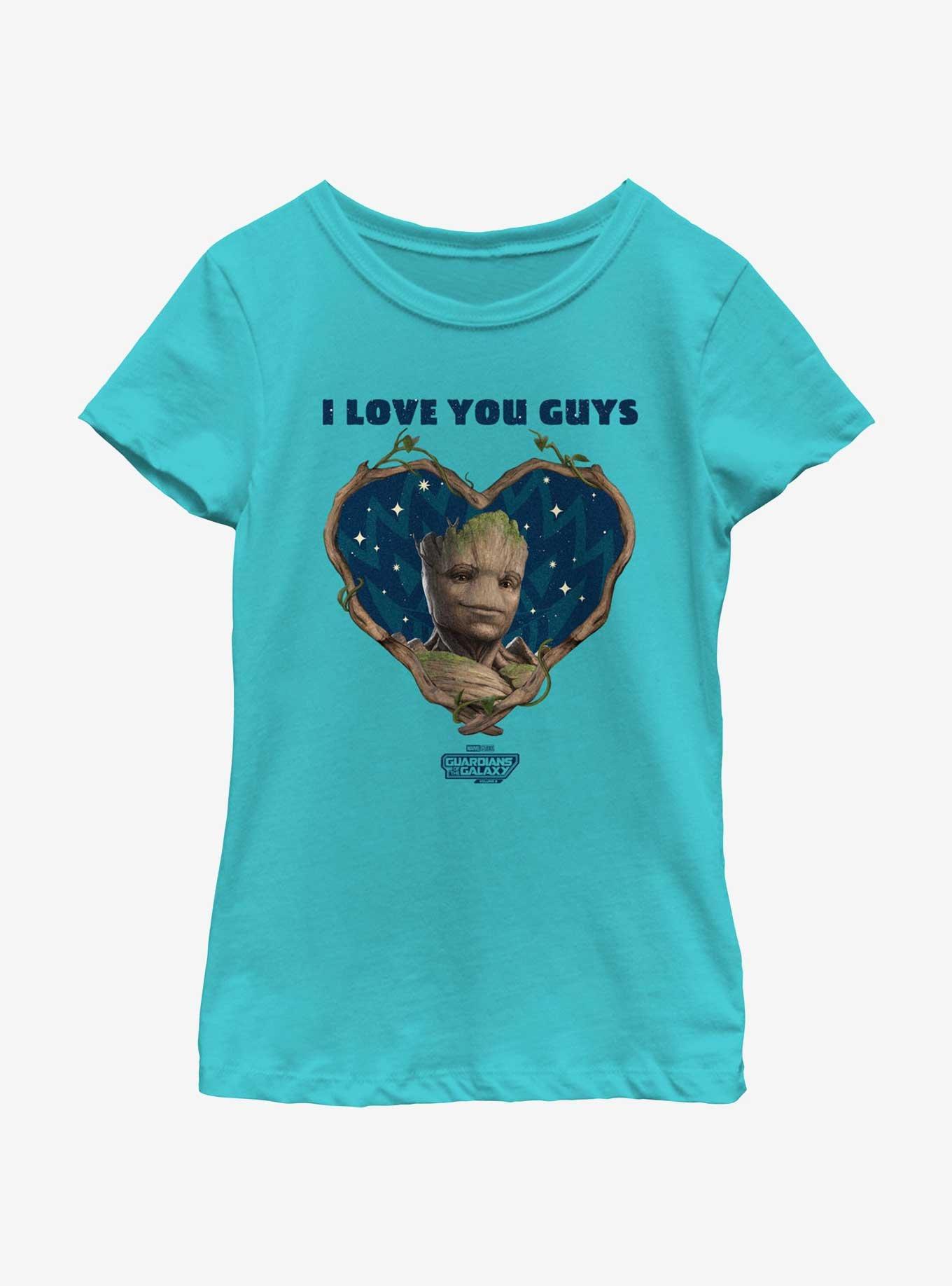 Guardians Of The Galaxy Vol. 3 I Love You Guys Groot Youth Girls T-Shirt, , hi-res
