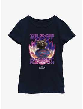 Guardians Of The Galaxy Vol. 3 The Name's Rocket Racoon Youth Girls T-Shirt, , hi-res
