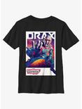 Guardians Of The Galaxy Vol. 3 Drax Poster Youth T-Shirt, BLACK, hi-res