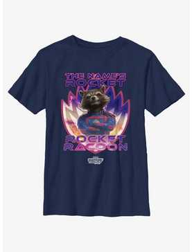 Guardians Of The Galaxy Vol. 3 The Name's Rocket Racoon Youth T-Shirt, , hi-res