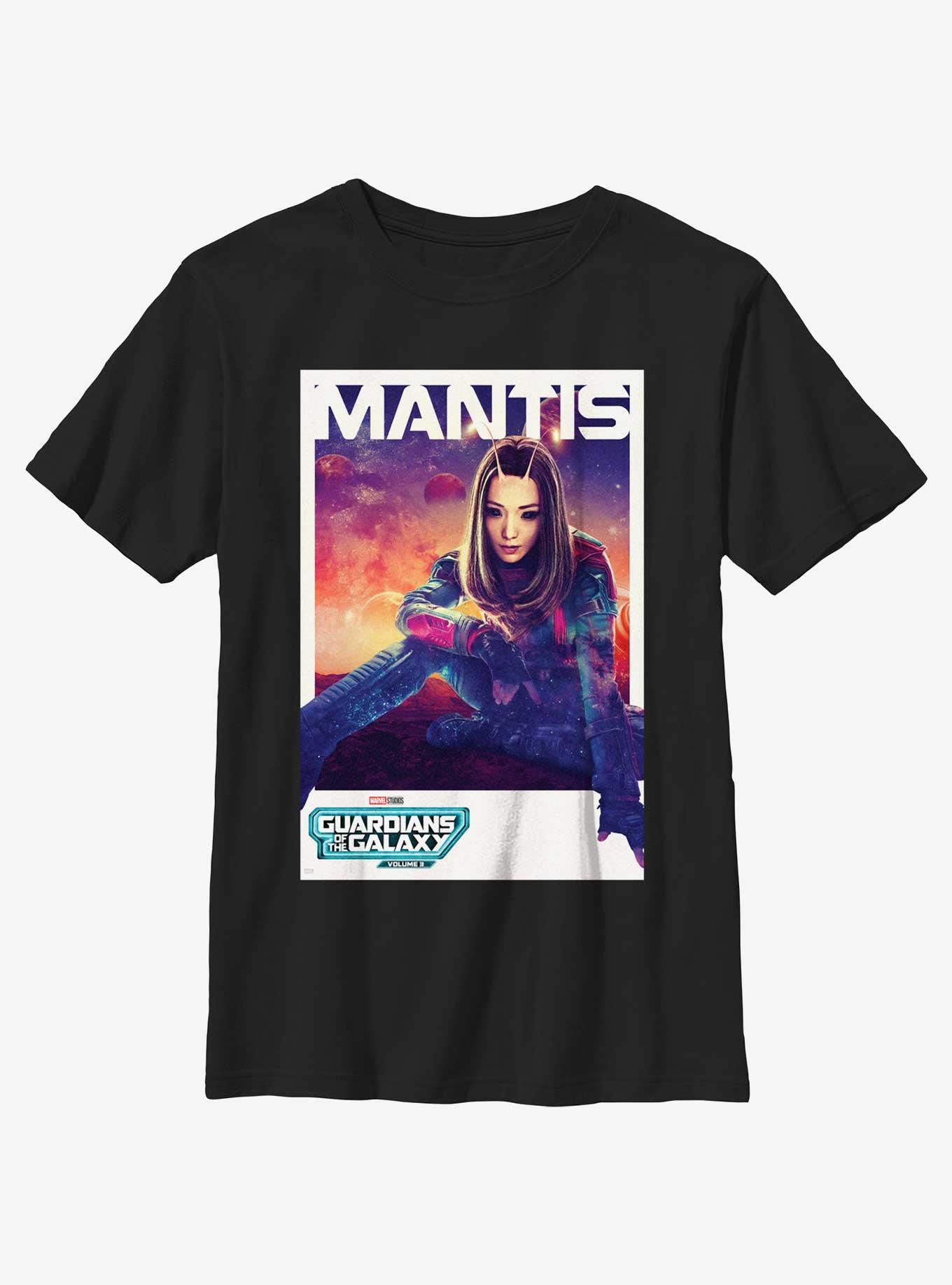 Guardians Of The Galaxy Vol. 3 Mantis Poster Youth T-Shirt, BLACK, hi-res