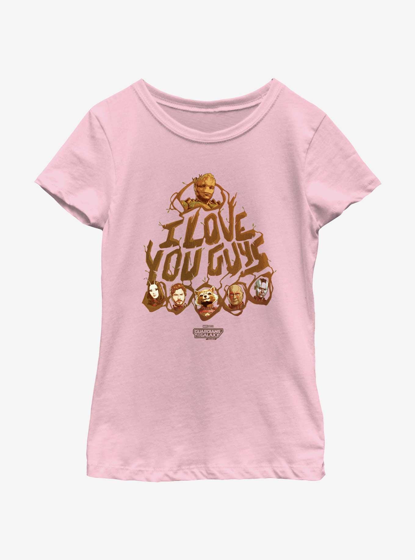 Guardians Of The Galaxy Vol. 3 Love You Guys Youth Girls T-Shirt, , hi-res