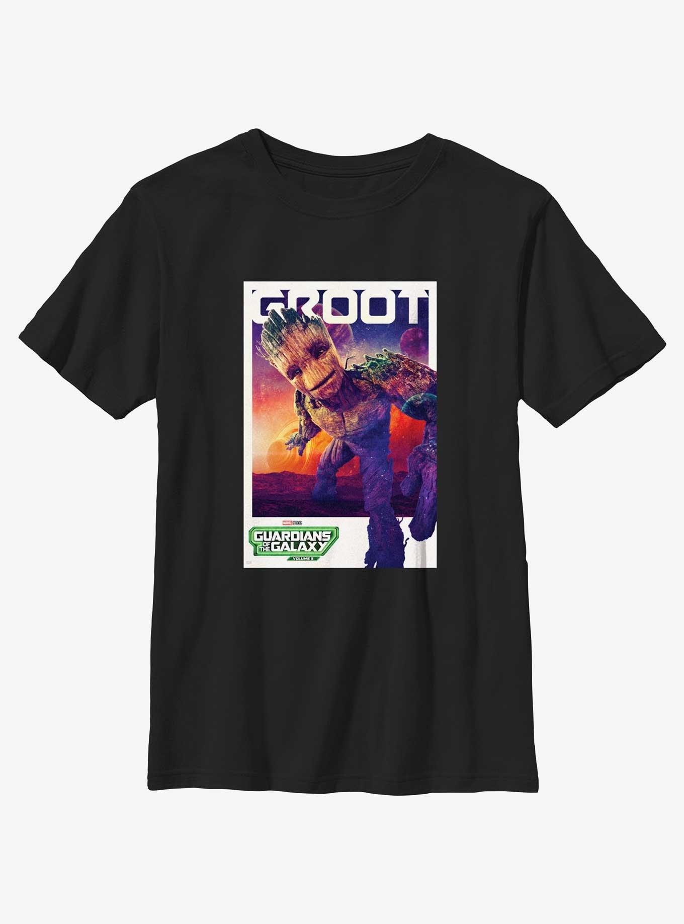 Guardians Of The Galaxy Vol. 3 Groot Poster Youth T-Shirt, , hi-res