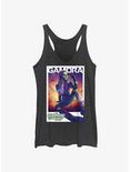 Guardians Of The Galaxy Vol. 3 Gamora Poster Womens Tank Top, BLK HTR, hi-res