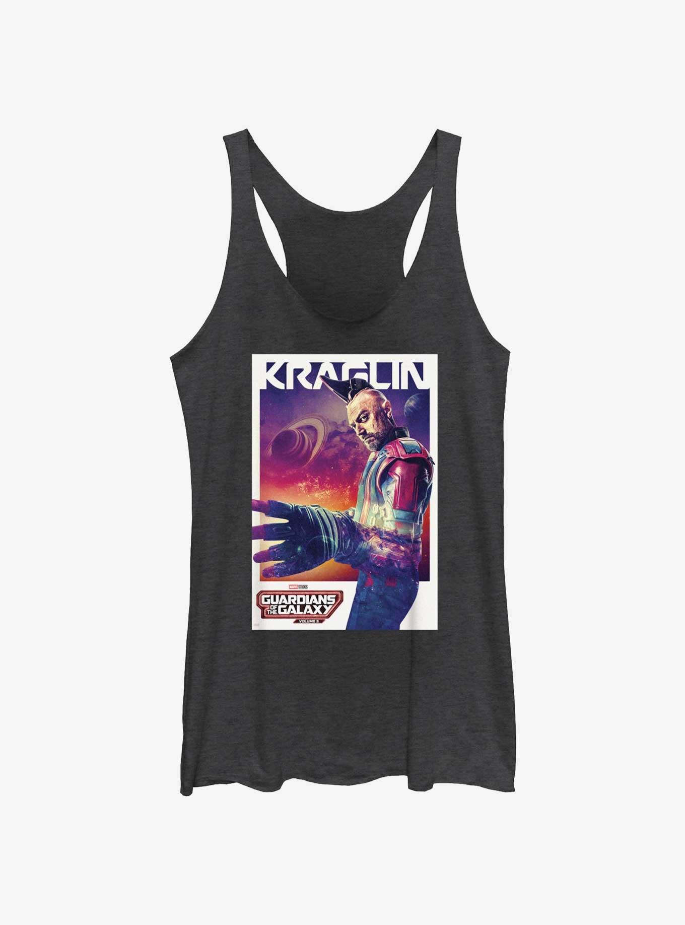 Guardians Of The Galaxy Vol. 3 Kraglin Poster Womens Tank Top, BLK HTR, hi-res
