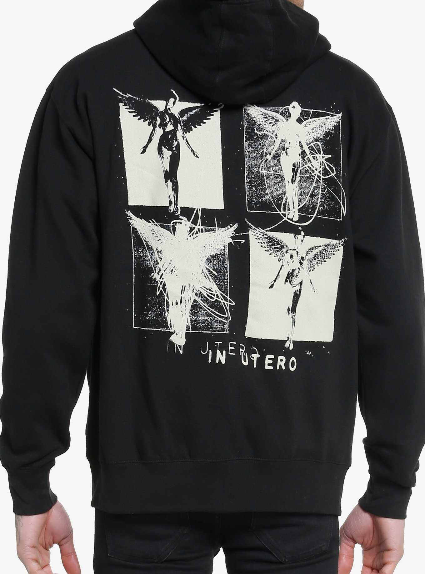 Nirvana In Utero Angel Grid Hoodie, , hi-res