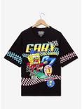 SpongeBob SquarePants Gary the Snail Racing T-Shirt - BoxLunch Exclusive, BLACK, hi-res