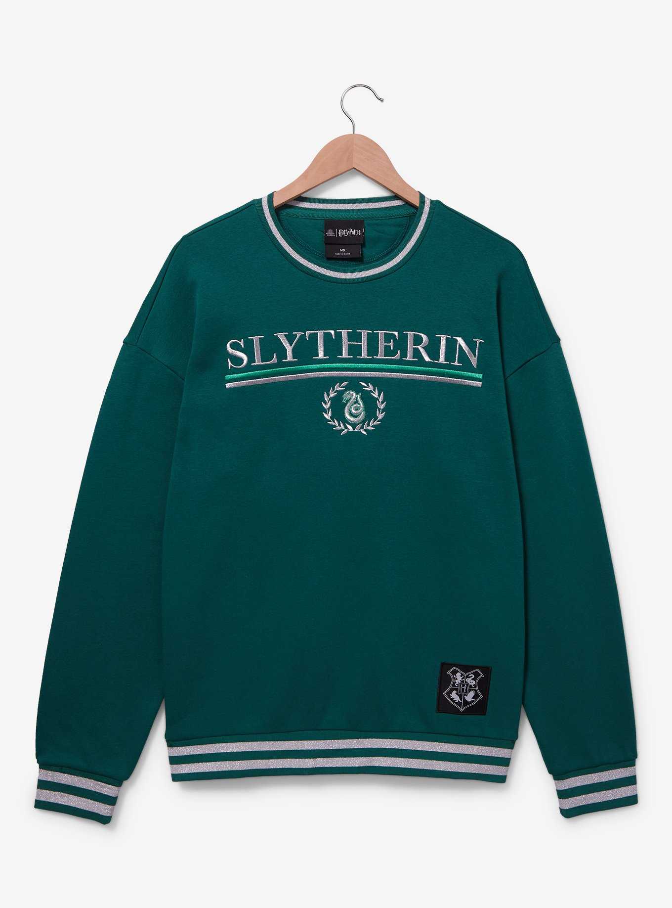 Harry Potter Slytherin House Emblem Crewneck - BoxLunch Exclusive, , hi-res