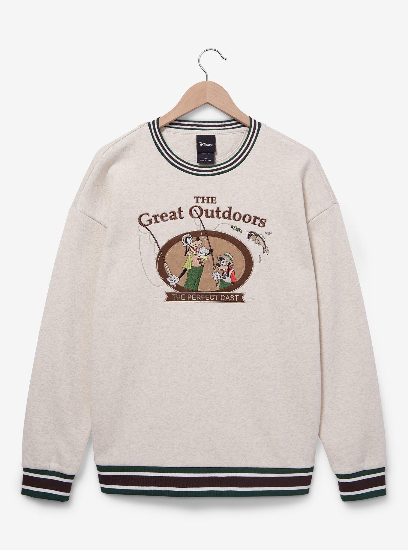 Disney Goofy Great Outdoors Sweatshirt — BoxLunch Exclusive, HEATHER, hi-res
