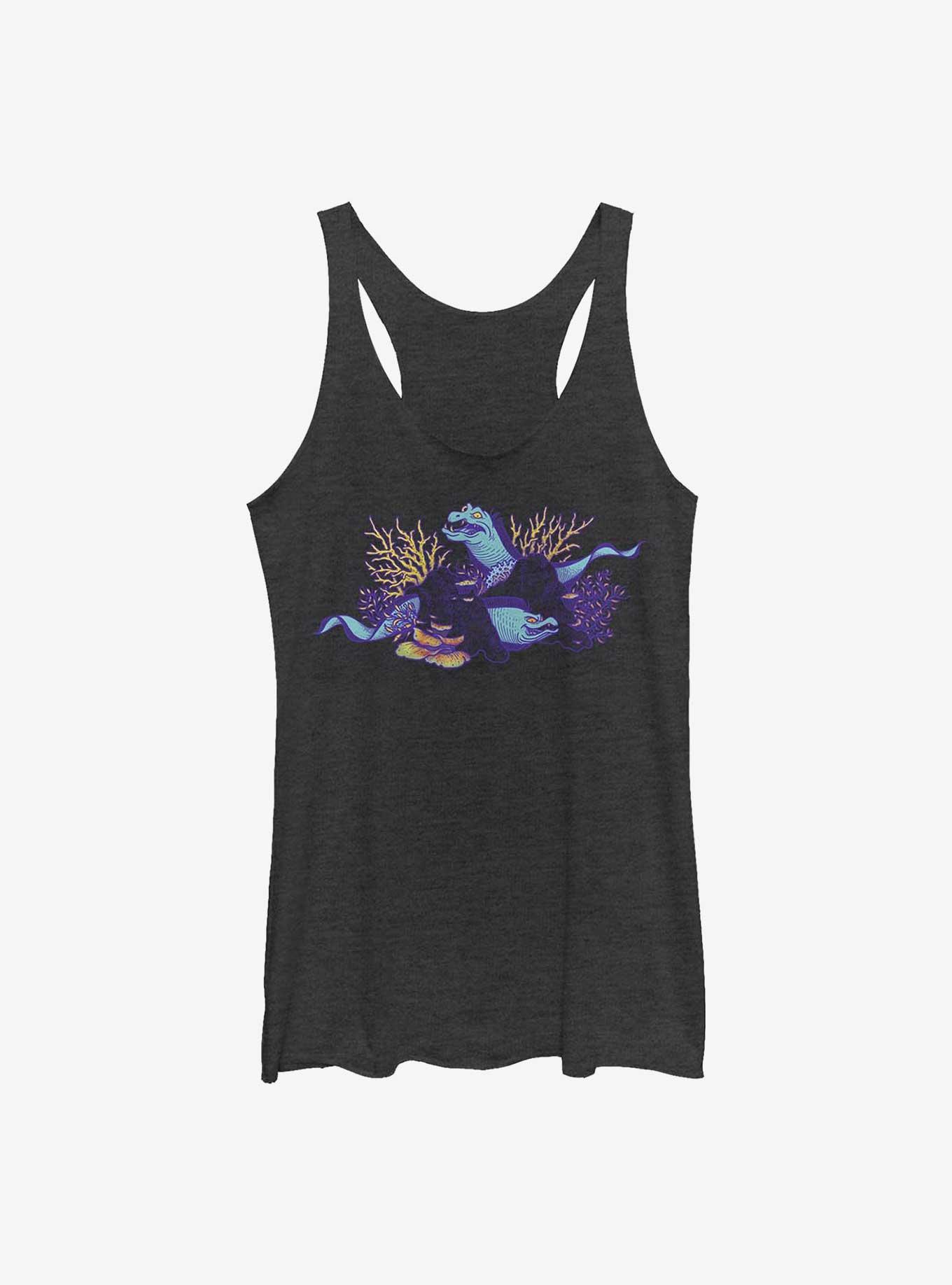 Disney The Little Mermaid Eel Life Womens Tank Top, BLK HTR, hi-res