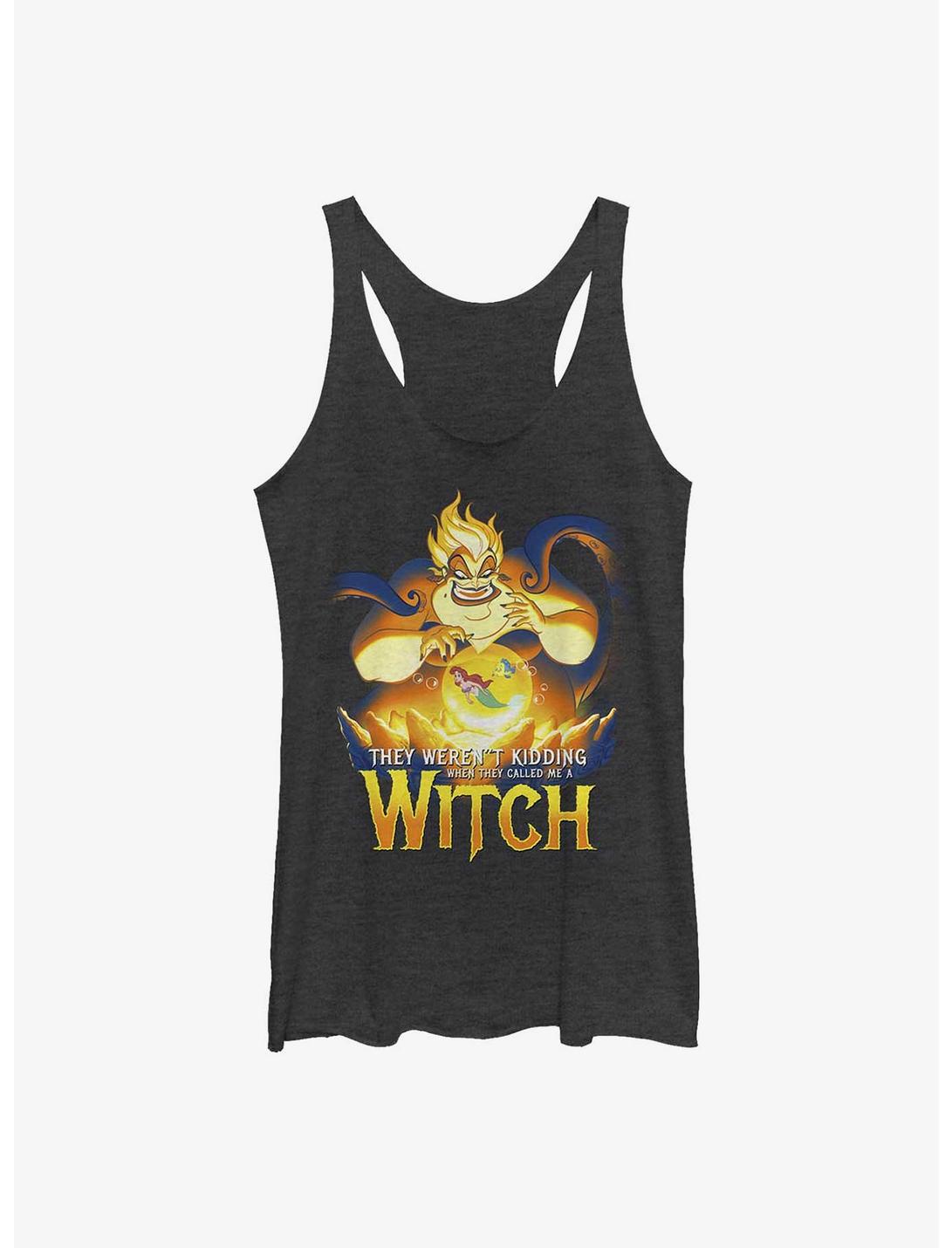 Disney The Little Mermaid Ursula Scheming Witch Womens Tank Top, BLK HTR, hi-res