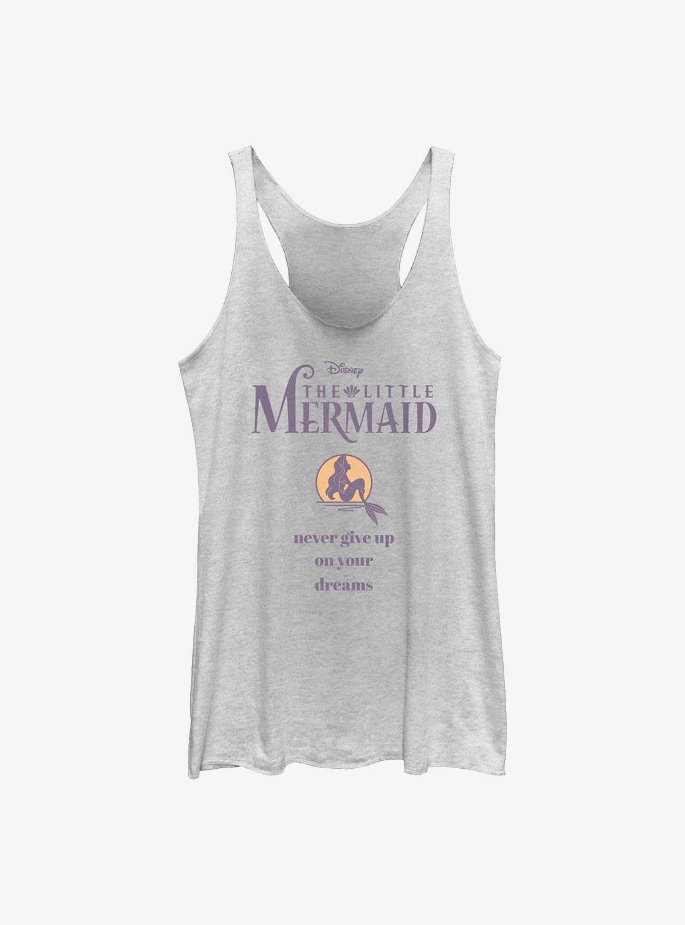 Disney The Little Mermaid Ariel Dreams Womens Tank Top, WHITE HTR, hi-res