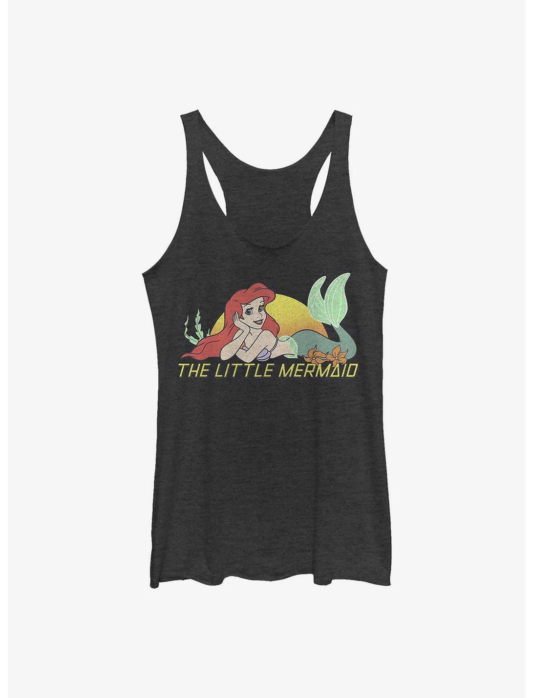 Disney The Little Mermaid Tired Of Swimming Womens Tank Top, BLK HTR, hi-res