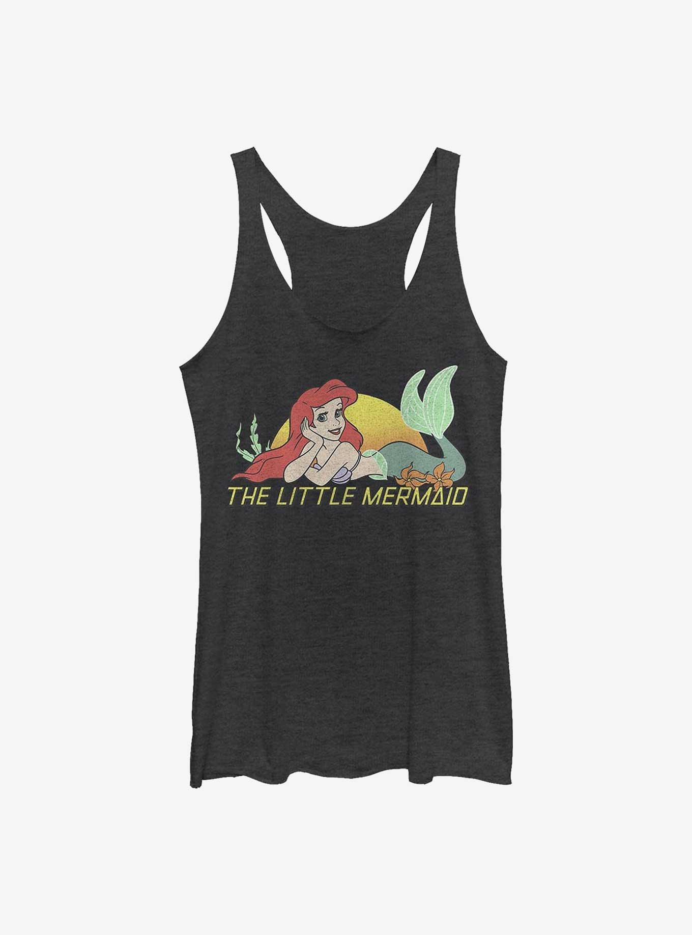 Disney The Little Mermaid Tired Of Swimming Womens Tank Top, BLK HTR, hi-res