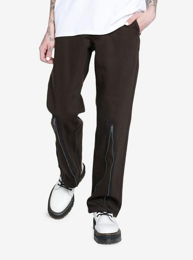 SANSAN GEAR】 23FW ZIPPER PANTS DARK BROWN (San San Gear