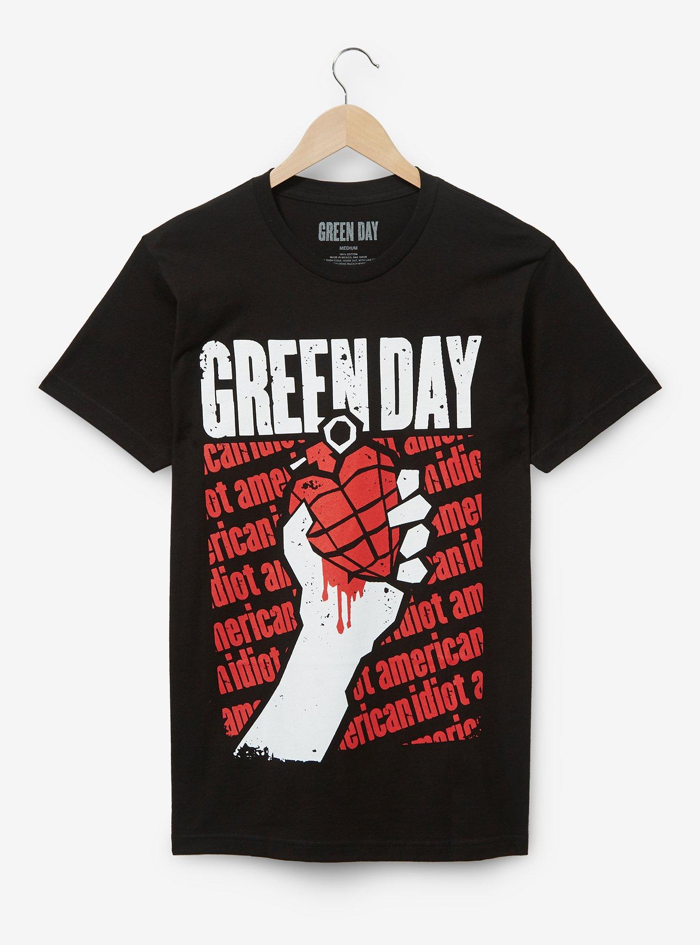 Green Day American Idiot Album Cover T-Shirt - BoxLunch Exclusive, BLACK, hi-res