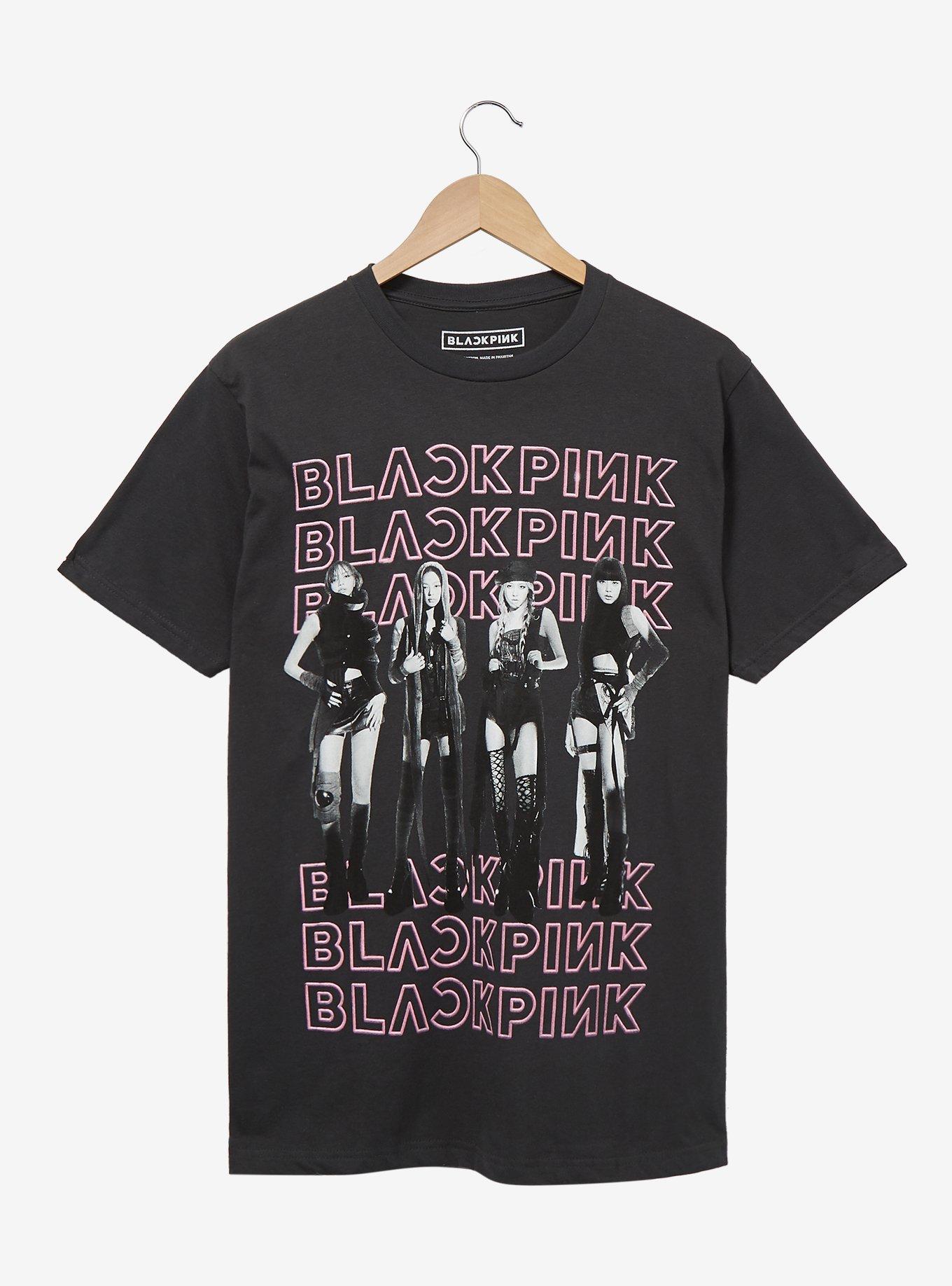 BLACKPINK Group Portrait T-Shirt - BoxLunch Exclusive, BLACK, hi-res