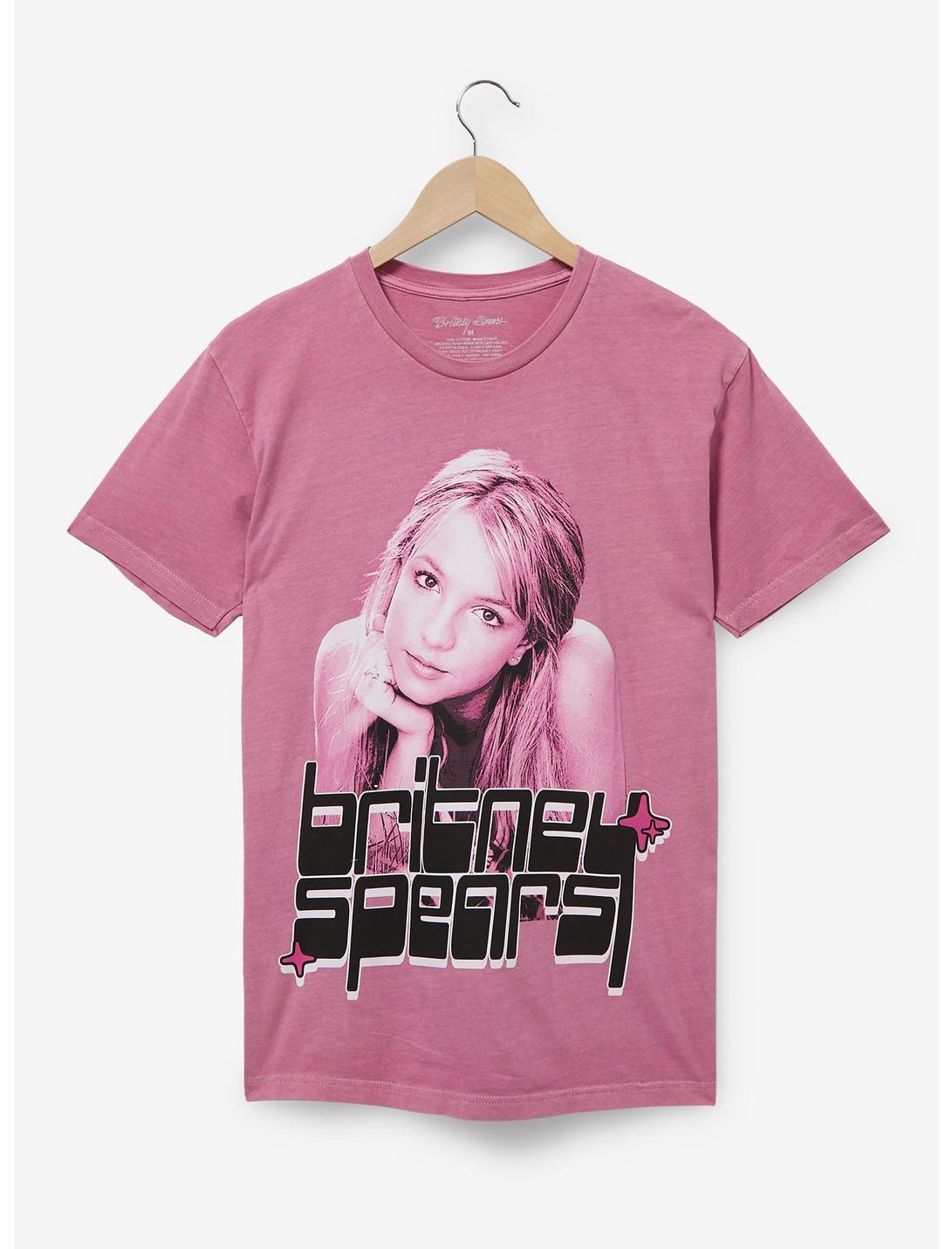 Britney Spears Tonal Portrait T-Shirt - BoxLunch Exclusive, PINK, hi-res