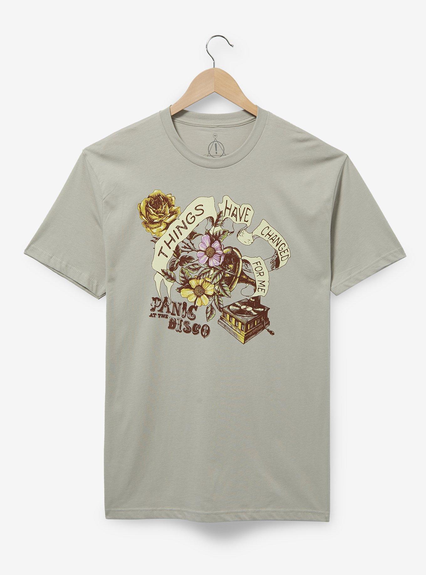 panic at the disco flower head shirt