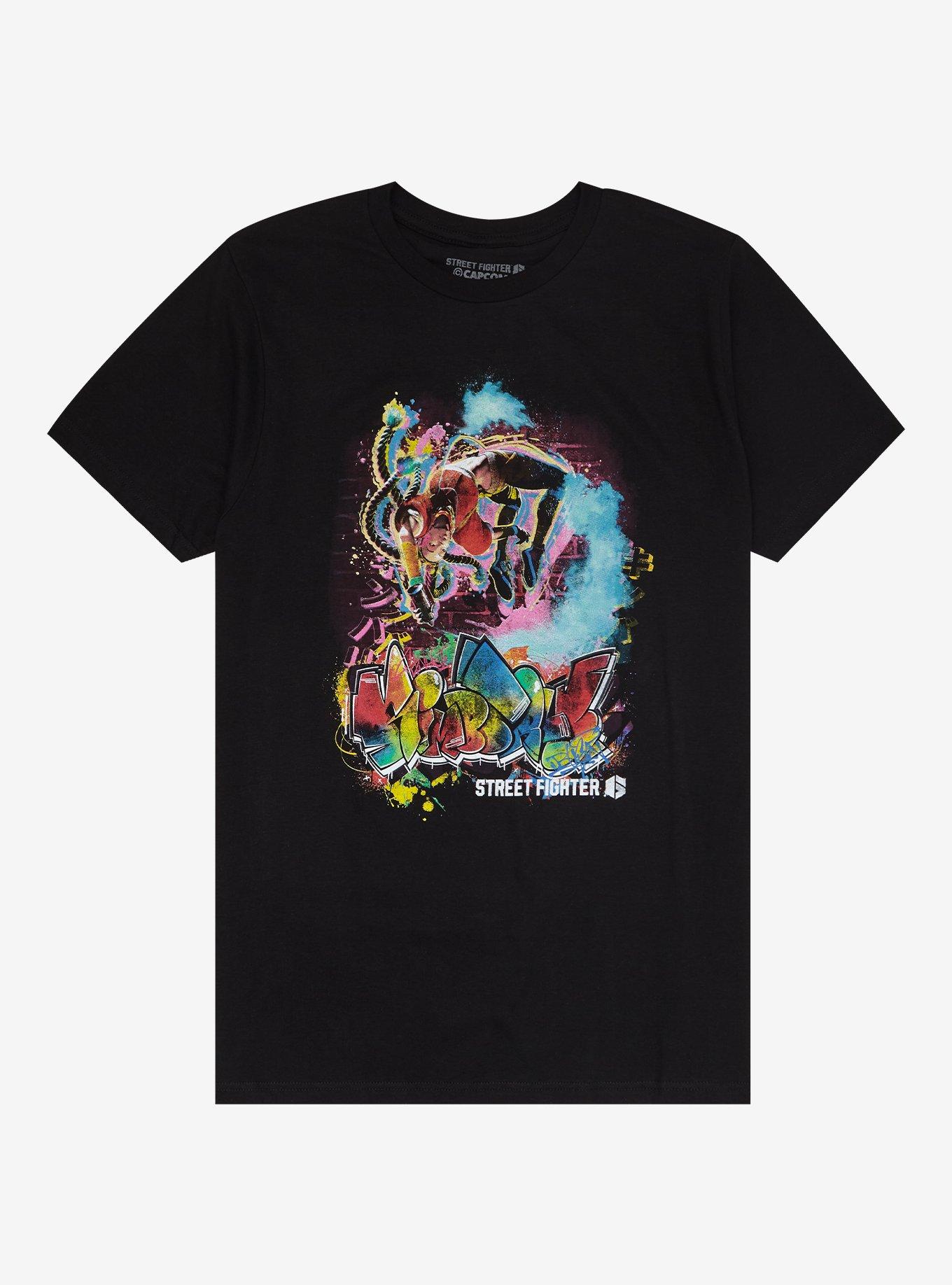 Street Fighter 6 Kimberly Street Art T-Shirt, BLACK, hi-res