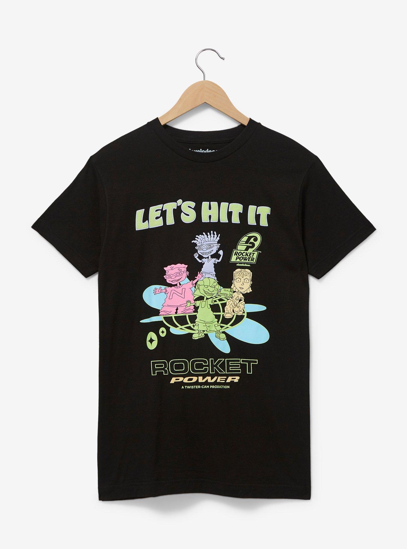 Rocket Power Tonal Group Portrait T-Shirt - BoxLunch Exclusive, BLACK, hi-res