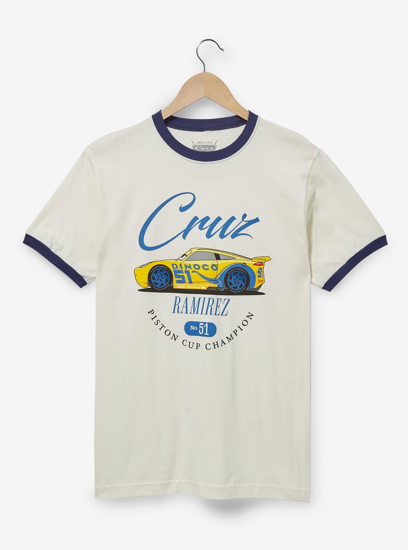 Disney Pixar Cars Cruz Ramirez Portrait Ringer T-Shirt - BoxLunch Exclusive, , hi-res