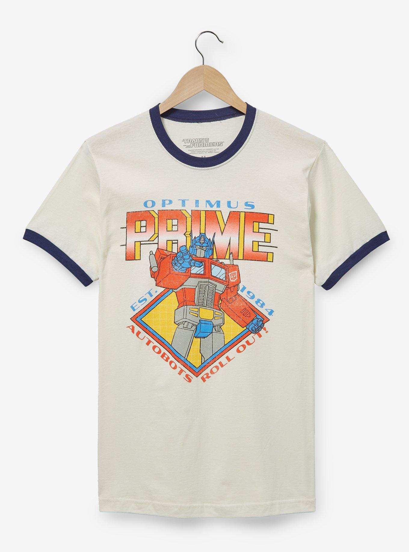 Transformers Optimus Prime Retro Portrait Ringer T-Shirt - BoxLunch Exclusive, , hi-res