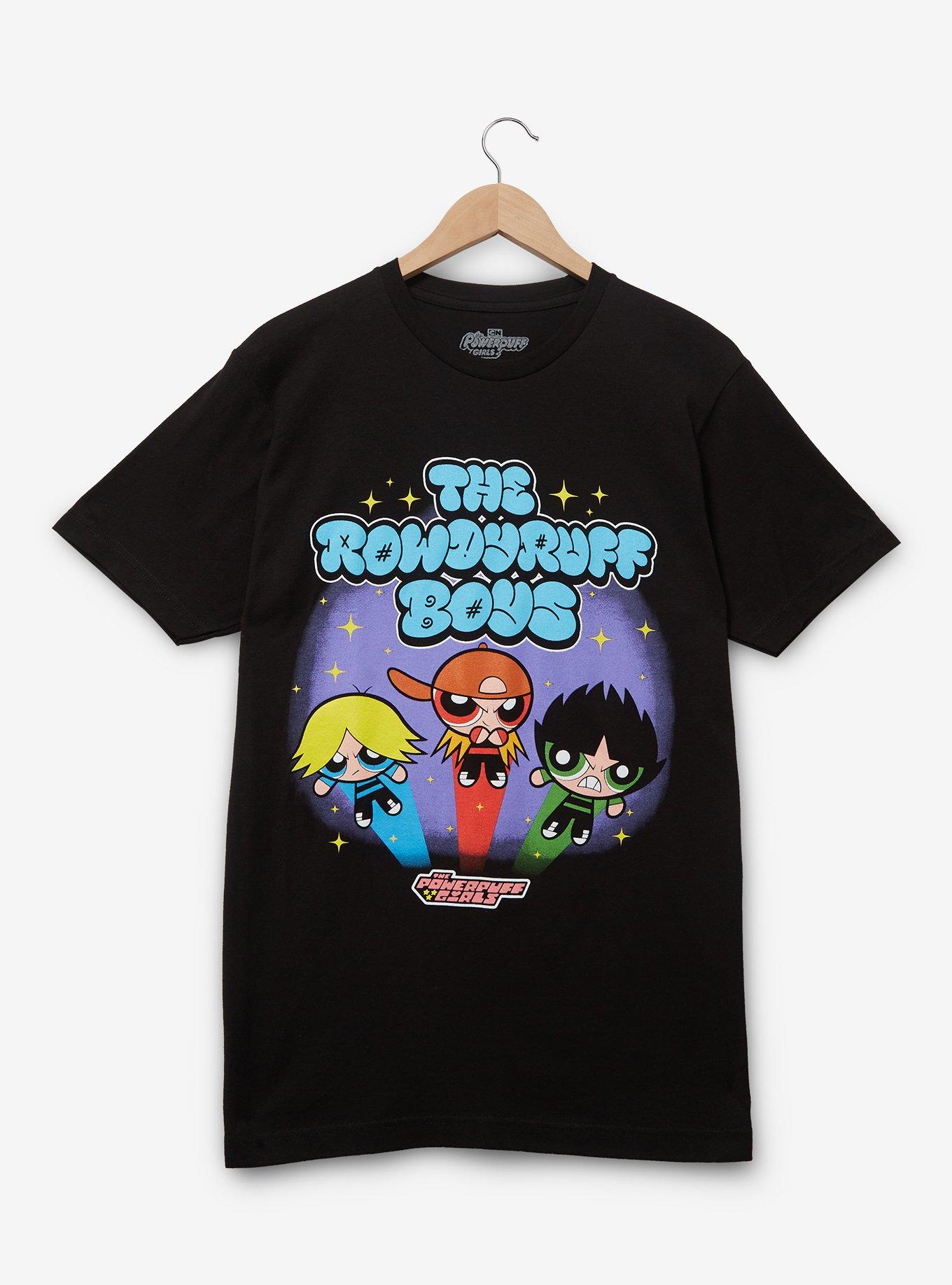 The Powerpuff Girls Rowdyruff Boys Group Portrait T-Shirt - BoxLunch Exclusive, BLACK, hi-res