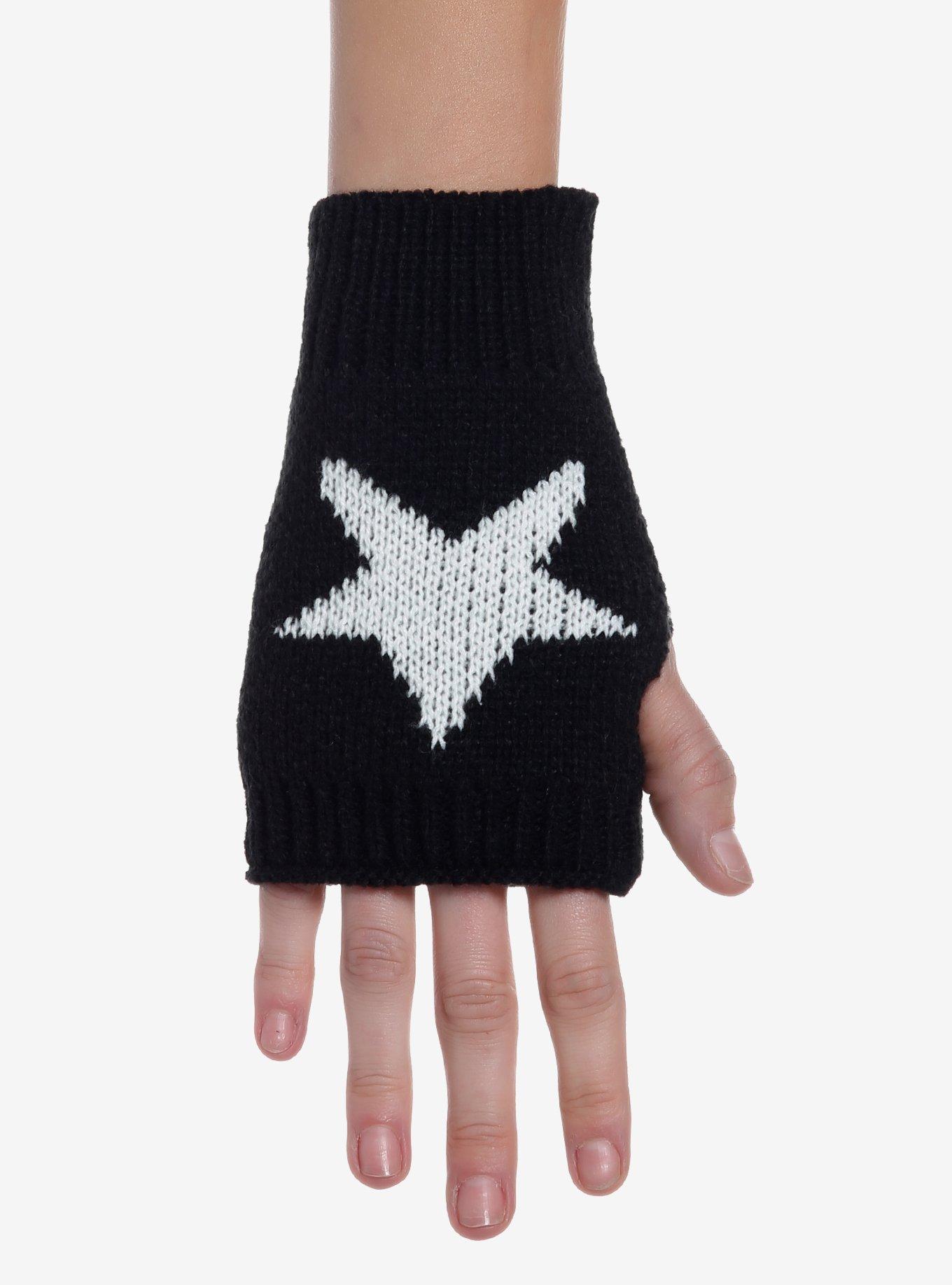 Striped Fingerless Gloves [Multiple Colors Available] – VampireFreaks