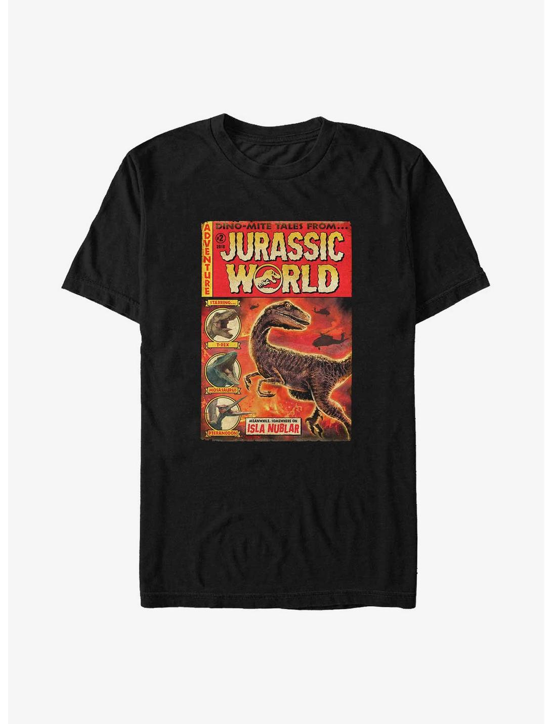Jurassic Park Dino Mite Tales Big & Tall T-Shirt, BLACK, hi-res