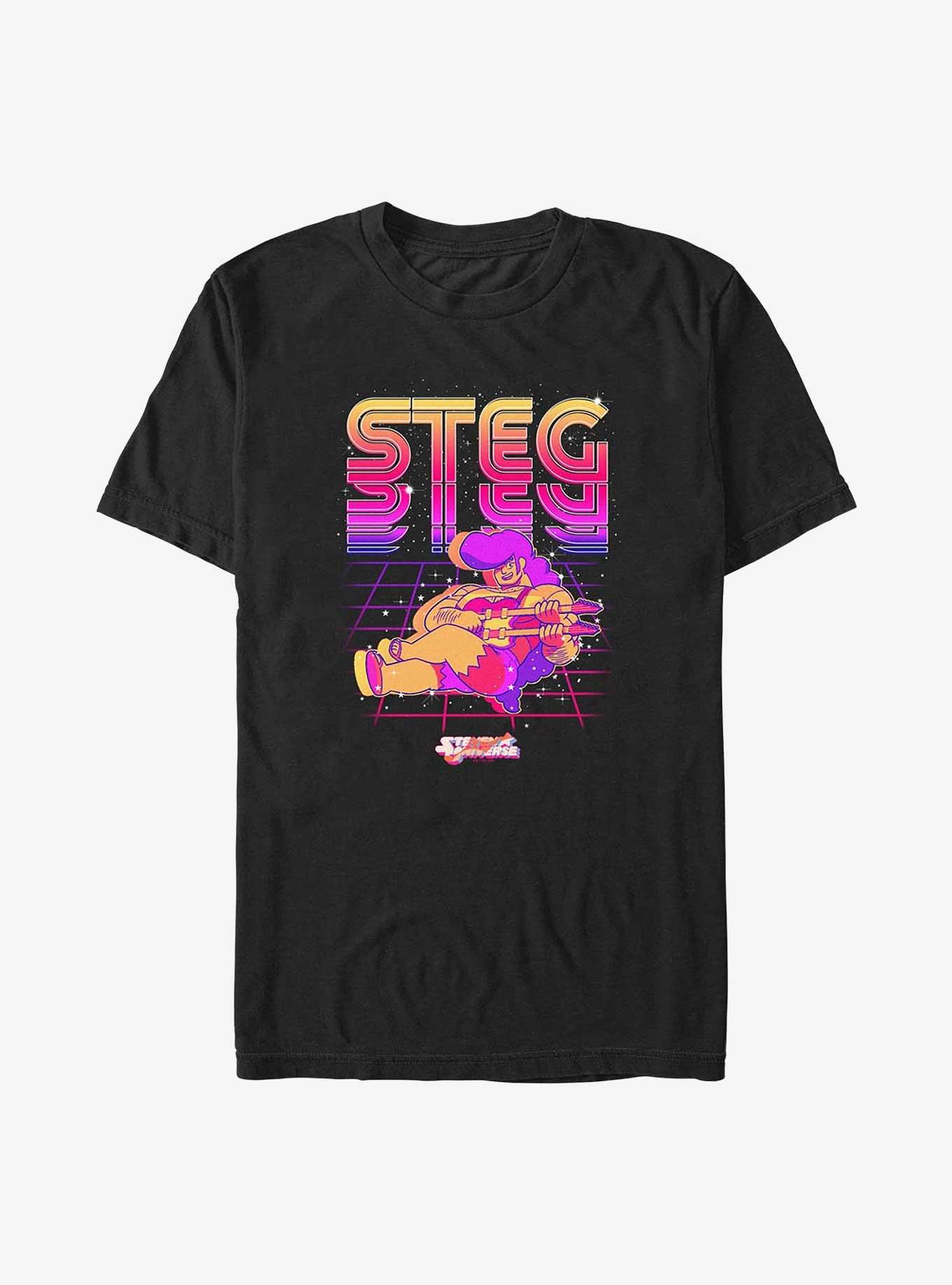 Steven Universe V Wave Steg Big & Tall T-Shirt, BLACK, hi-res