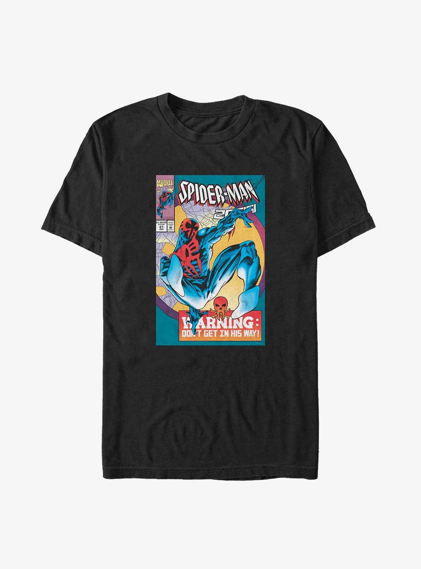 Marvel Spider-Man O'Hara 2099 Comic Cover Big & Tall T-Shirt, BLACK, hi-res