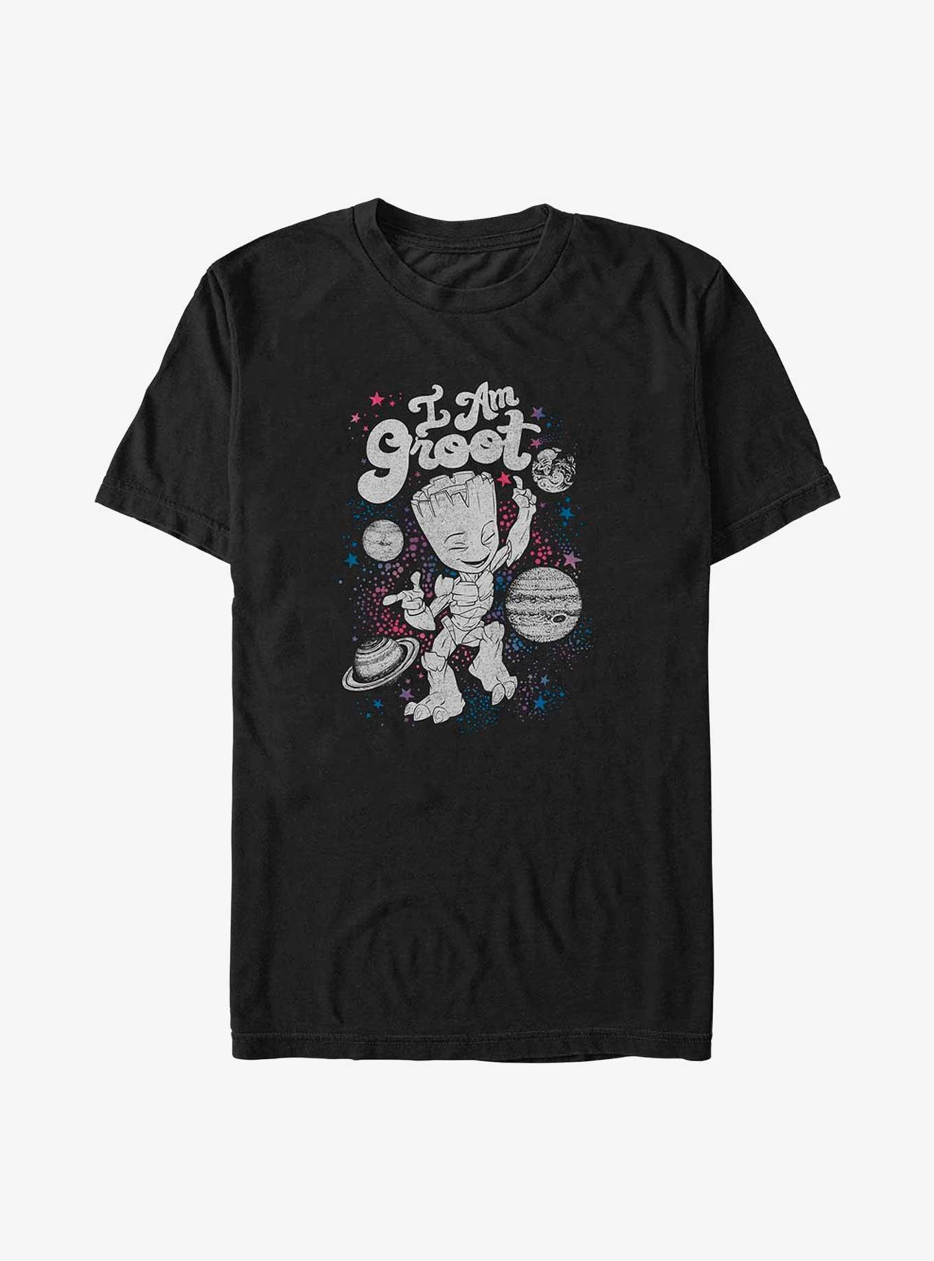 Marvel The Guardians of the Galaxy Celestial Groot Big & Tall T-Shirt, BLACK, hi-res