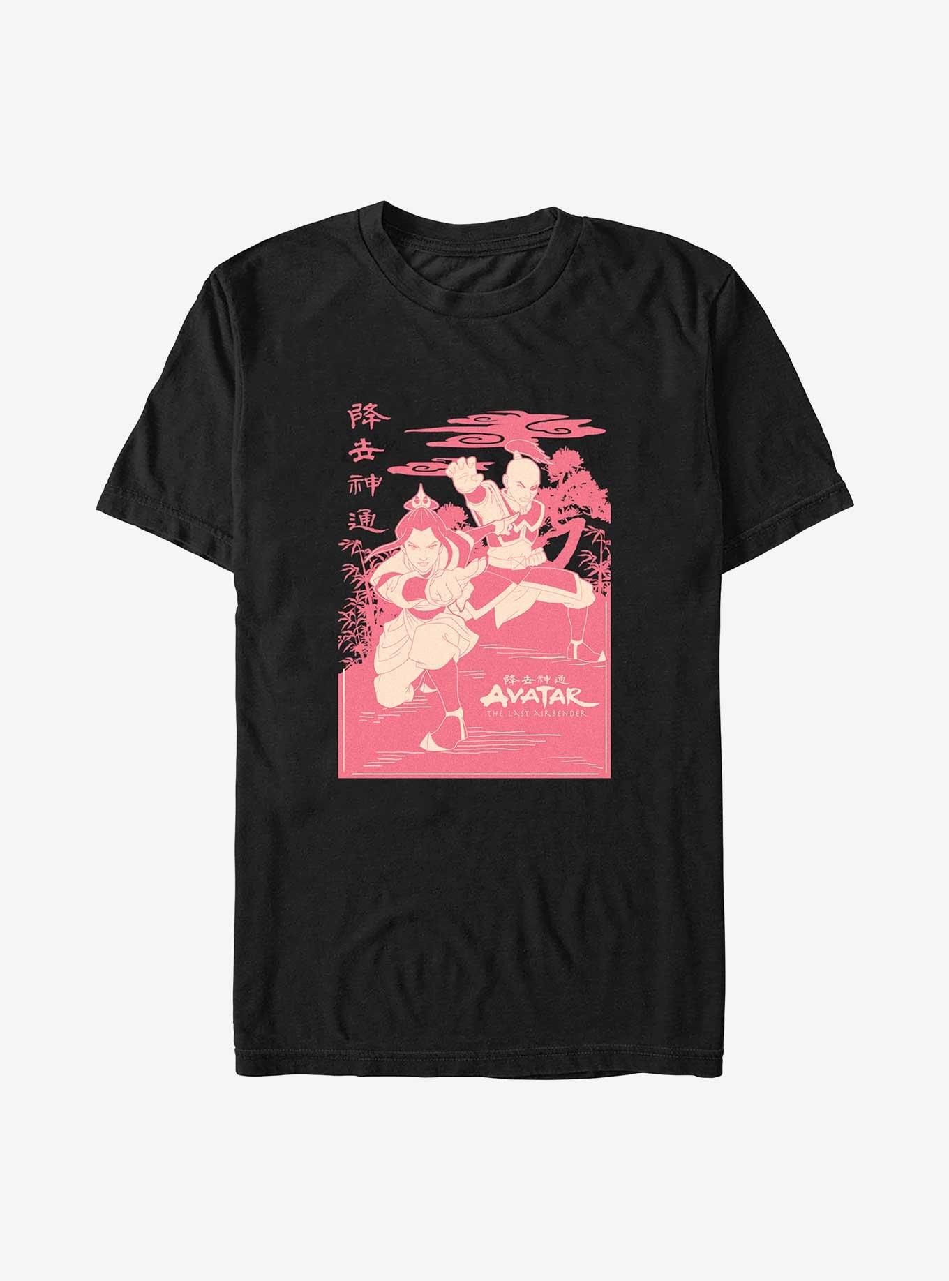 Avatar: The Last Airbender Fire Siblings Azula and Zuko Big & Tall T-Shirt, BLACK, hi-res