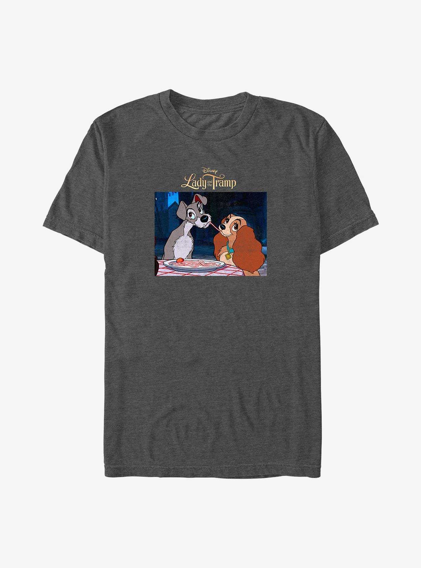 Disney Lady and the Tramp Spaghetti Scene Big & Tall T-Shirt, , hi-res