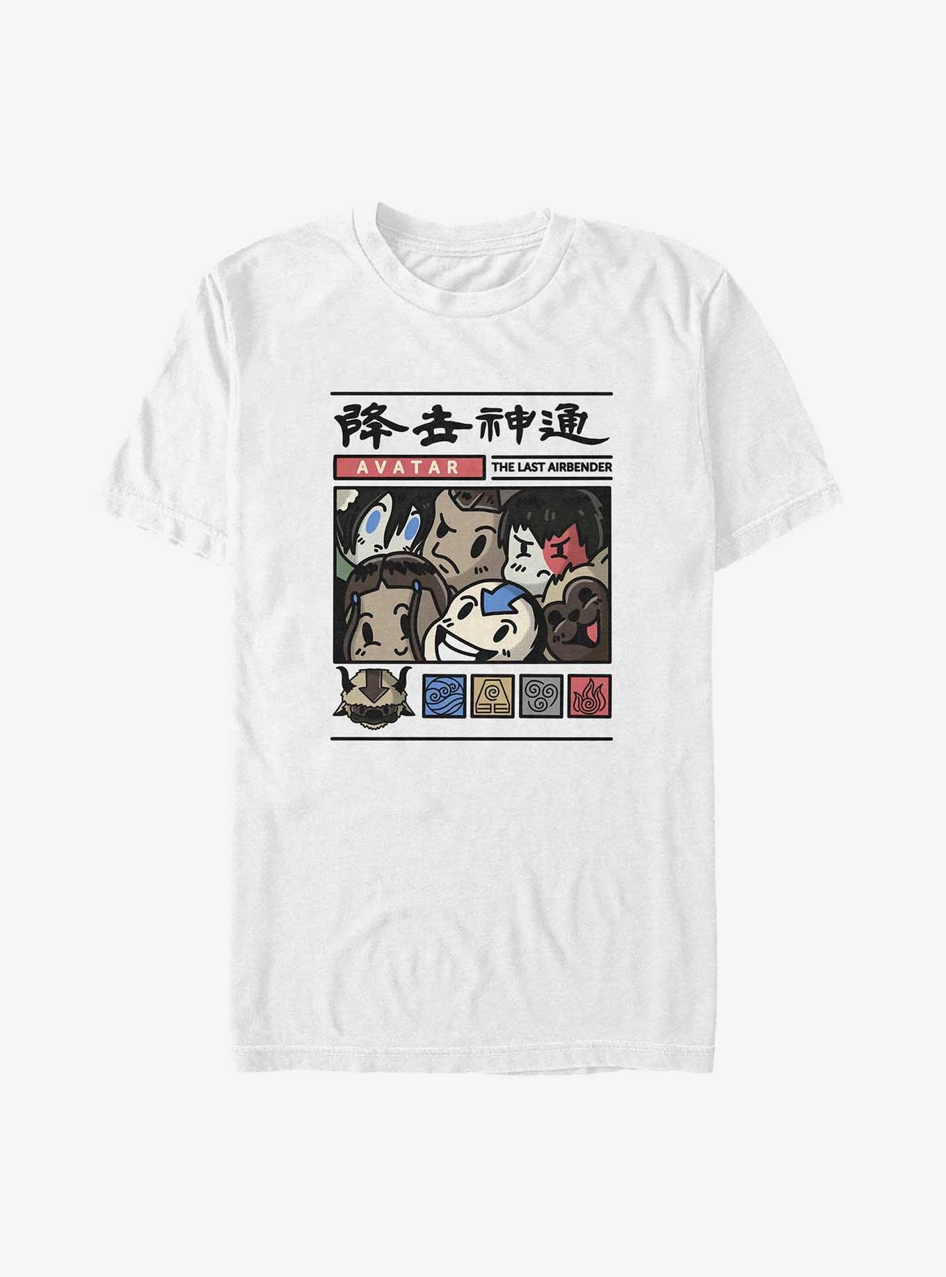 Avatar: The Last Airbender Chibi Gang Big & Tall T-Shirt, WHITE, hi-res