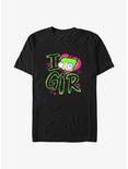 Invader ZIM Love Gir Big & Tall T-Shirt, BLACK, hi-res