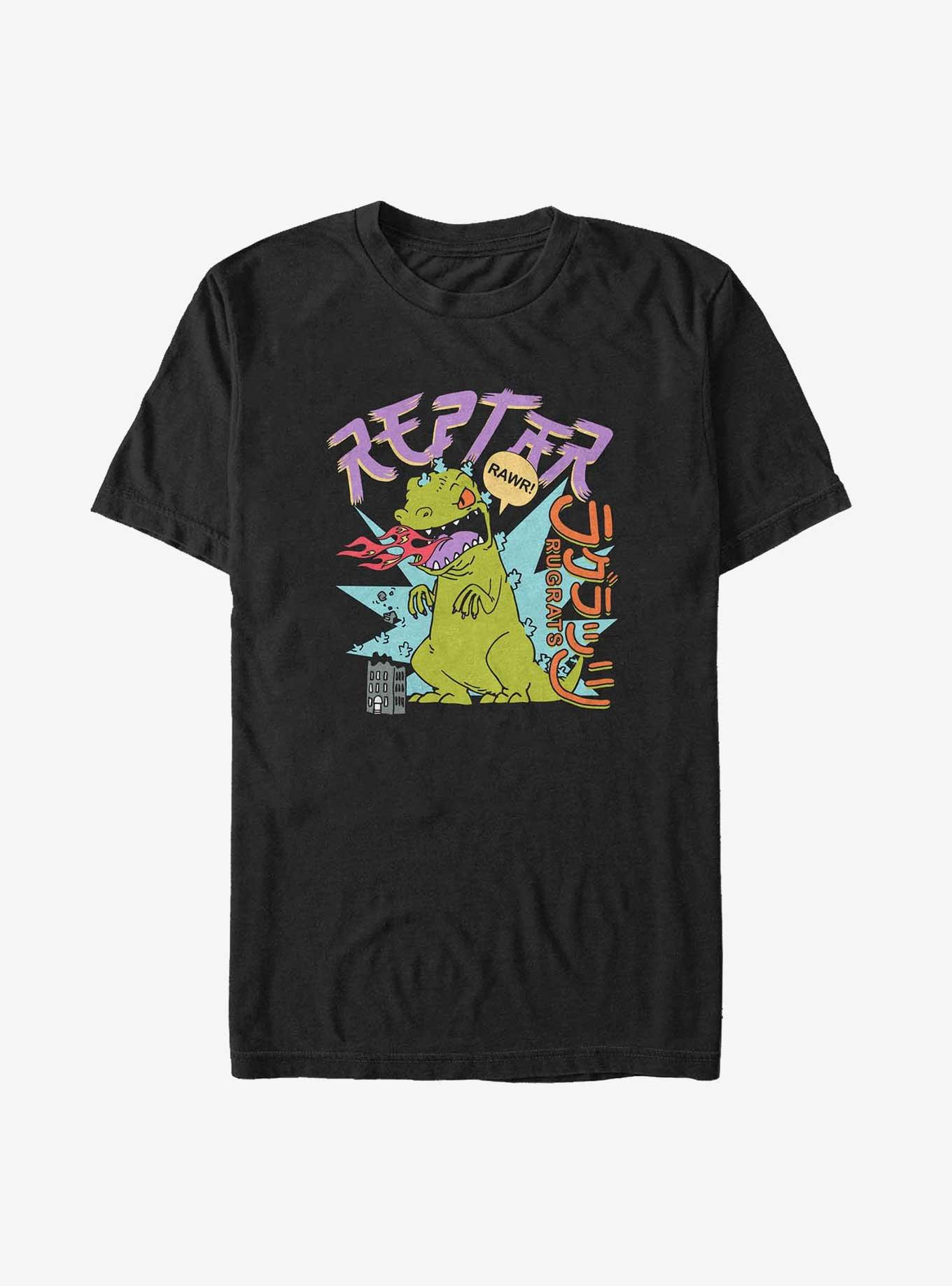 Rugrats Reptar Poster Big & Tall T-Shirt, BLACK, hi-res