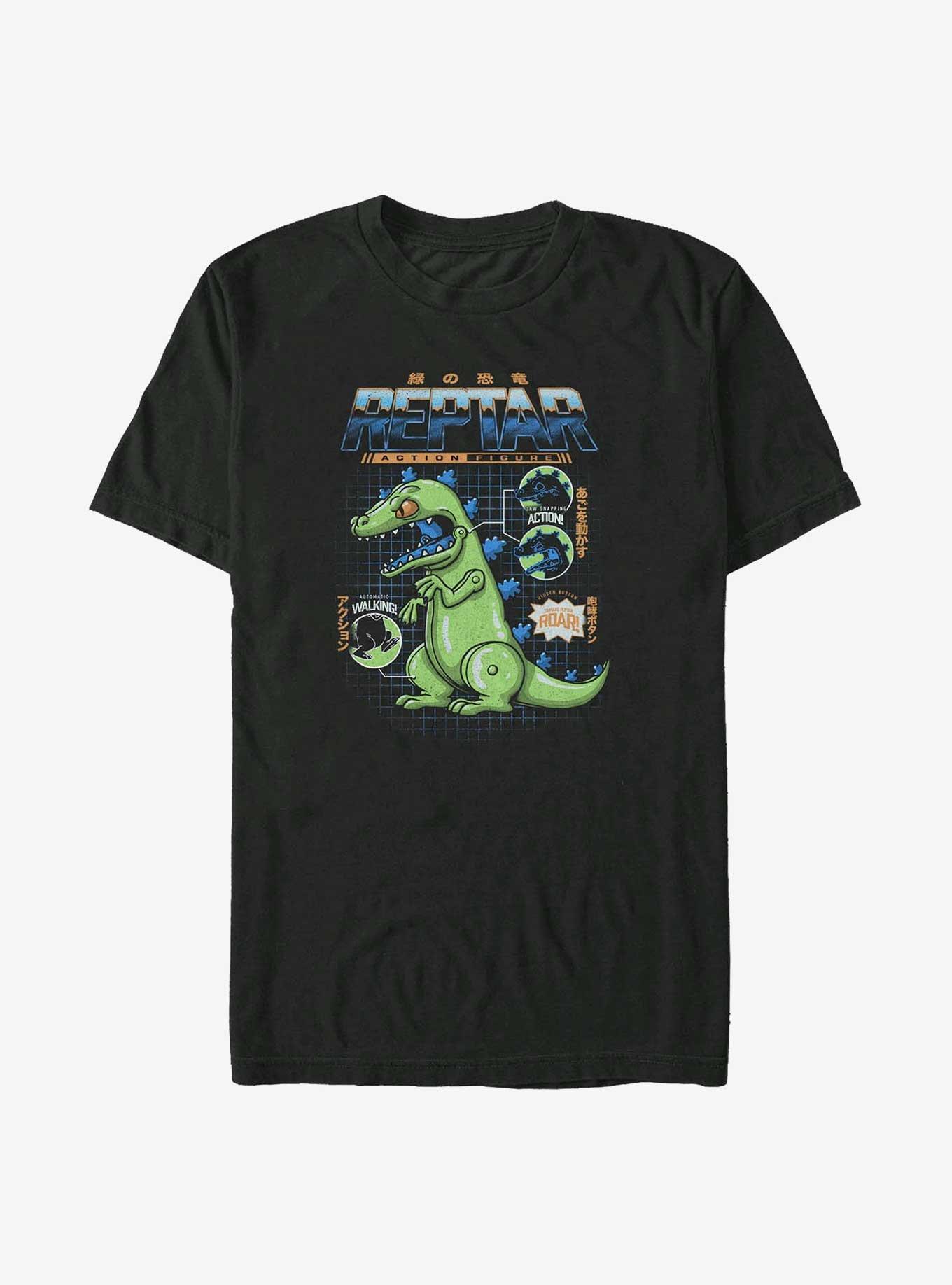 Rugrats Reptar Schematic Big & Tall T-Shirt, BLACK, hi-res