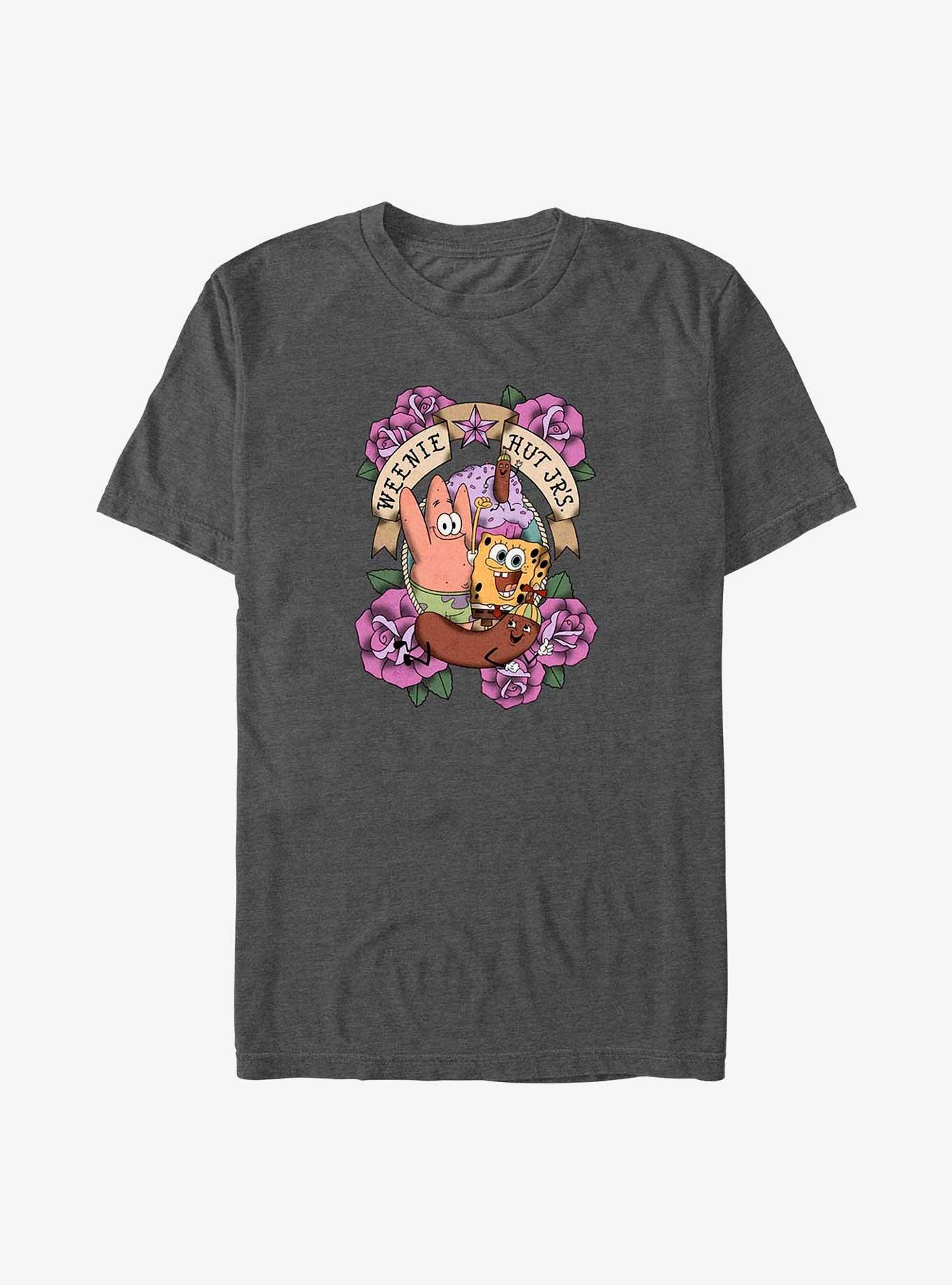 SpongeBob SquarePants Weenie Hut Sailor Big & Tall T-Shirt, CHAR HTR, hi-res