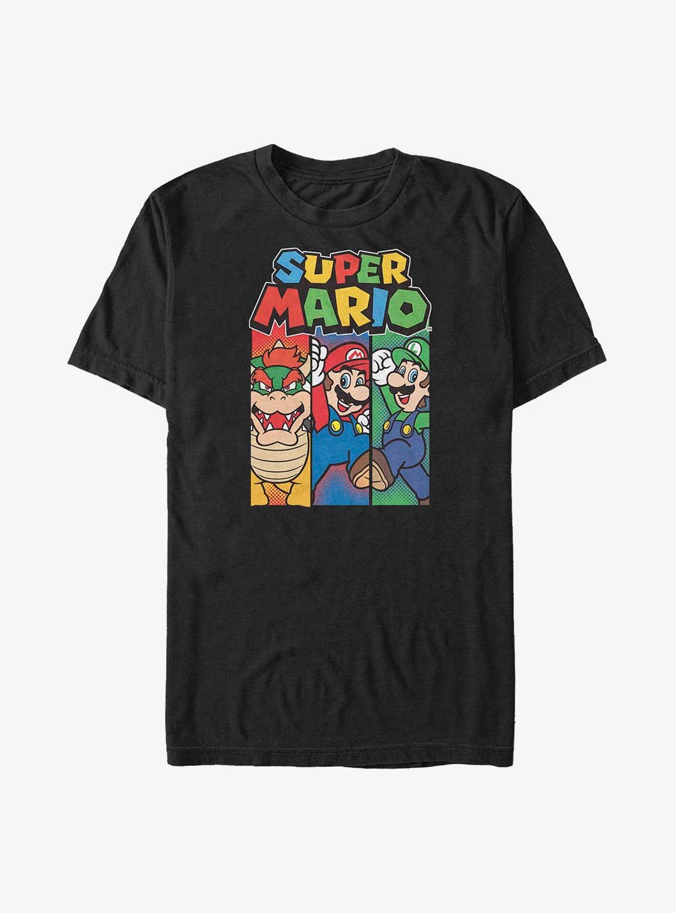 Mario Mario's Story Big & Tall T-Shirt, BLACK, hi-res