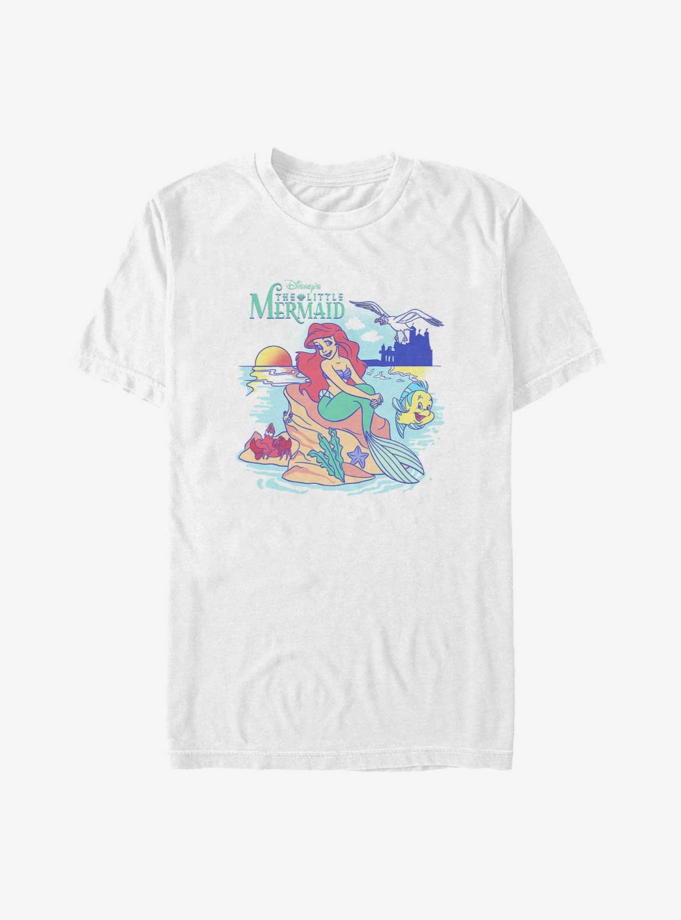 Disney The Little Mermaid By The Sea Big & Tall T-Shirt, WHITE, hi-res