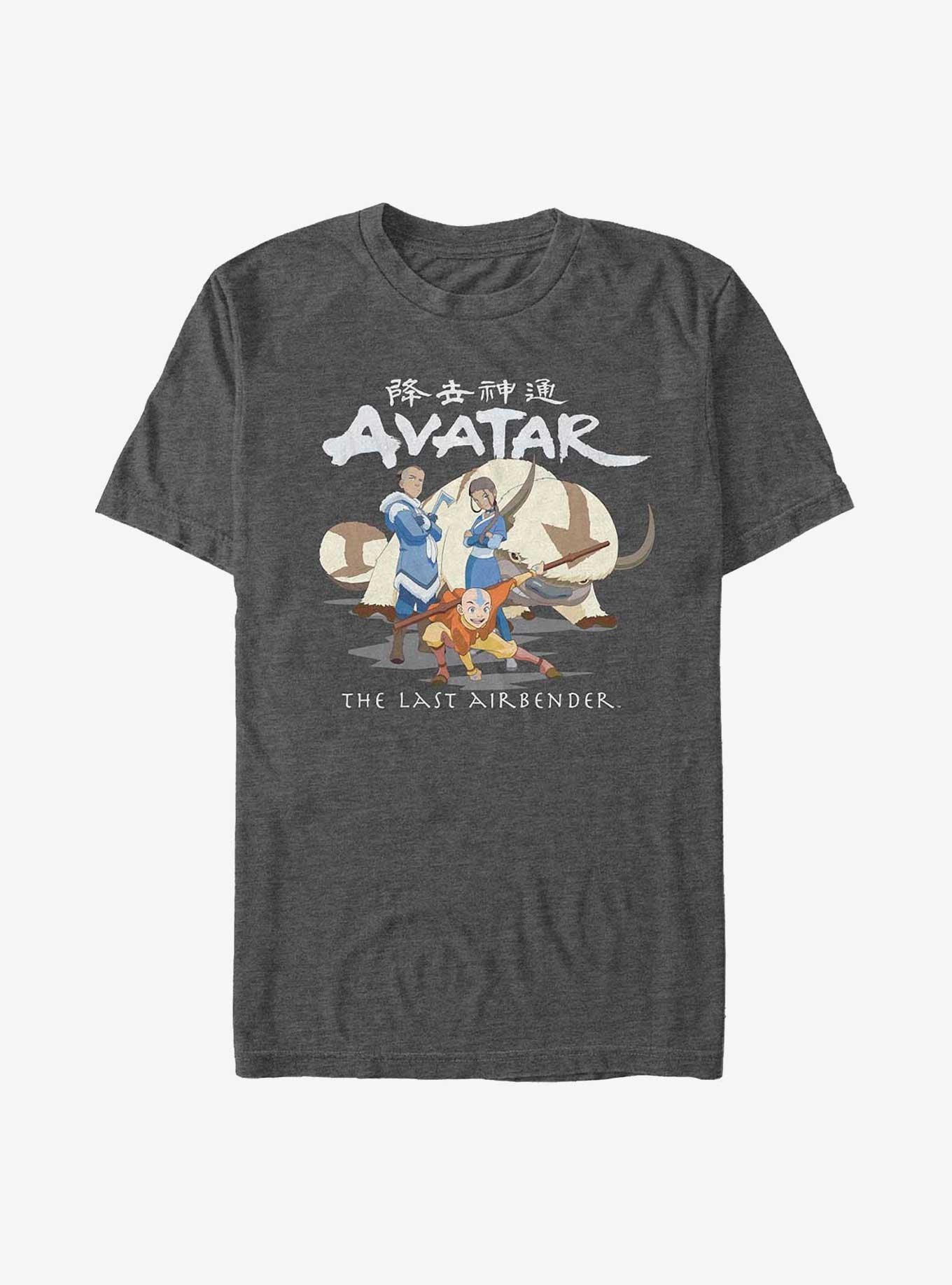 Avatar: The Last Airbender Original Gaang Big & Tall T-Shirt, CHAR HTR, hi-res