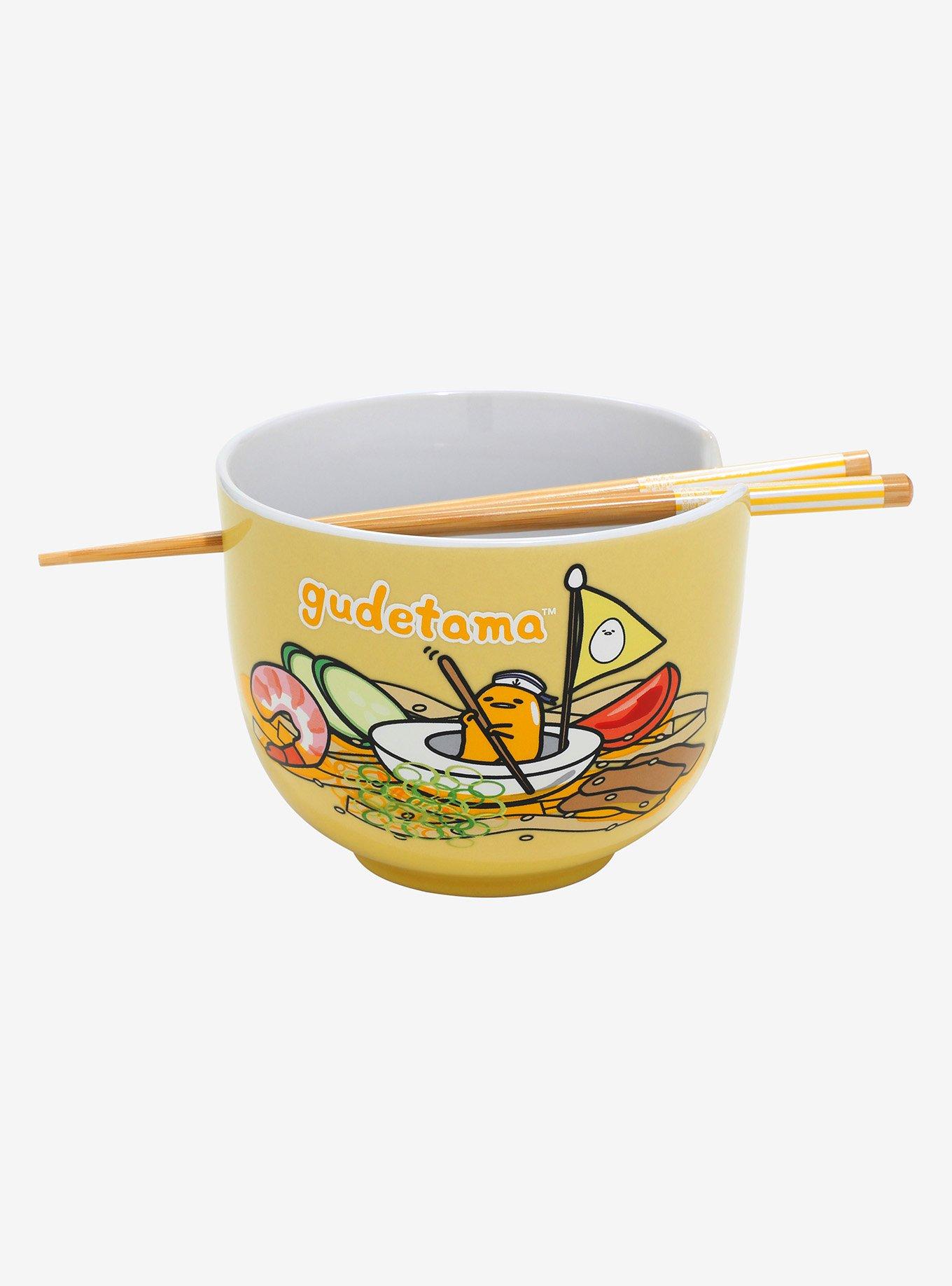 Sanrio Gudetama Boat Ramen Bowl and Chopsticks, , hi-res